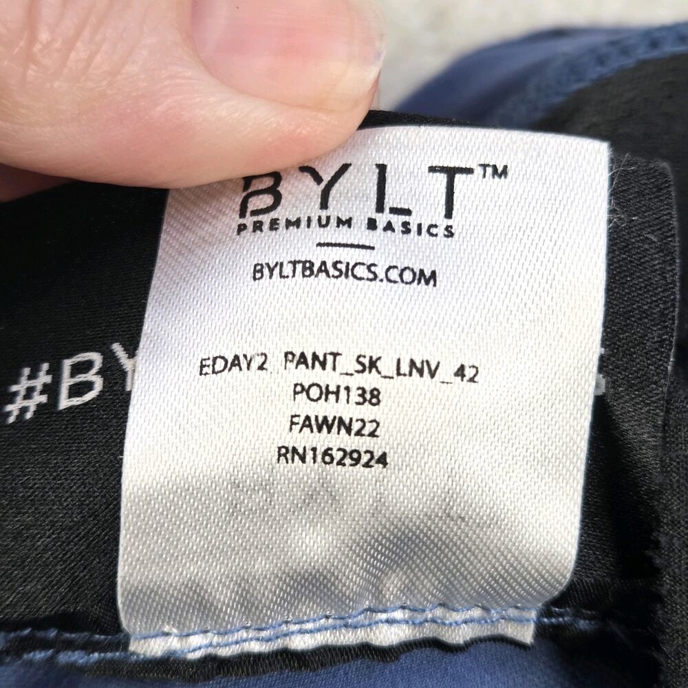 BYLT Everyday Pant 2.0 Skinny Fit Mens 42 Light Blue Performance Pants - Picture 6 of 12
